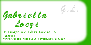 gabriella loczi business card