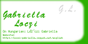 gabriella loczi business card
